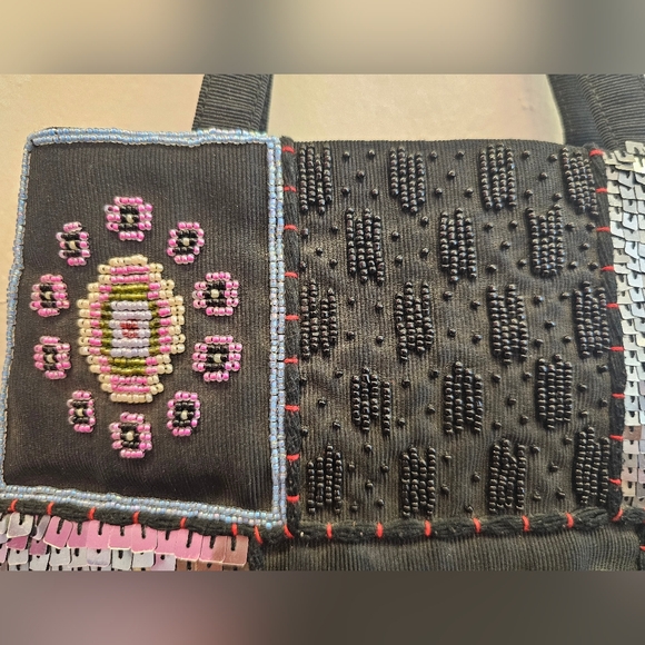 Beaded, y2k, purse, black, 2000s, vacation, travel, casual, summer, wedding - Picture 4 of 8